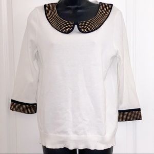 Nouveaux Crew Neck Long Sleeve Embroider  - M